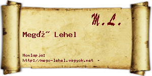 Megó Lehel névjegykártya